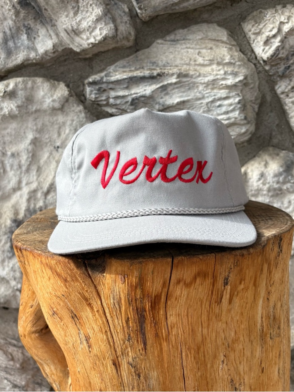 VERTEX Vintage Rope Hat with Leather Strap Back